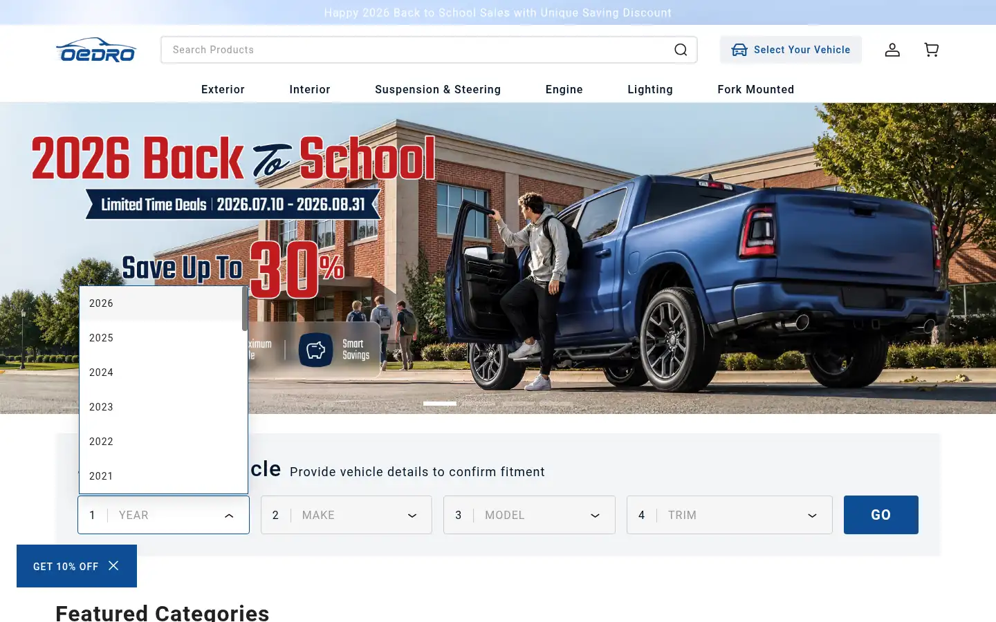 Screenshot of oedro.com