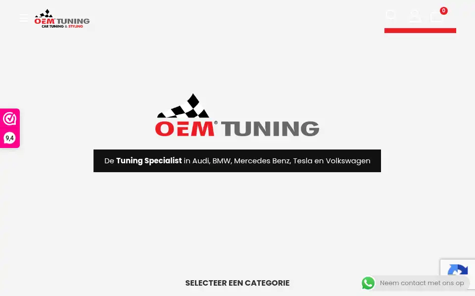 Screenshot of oemtuning.nl