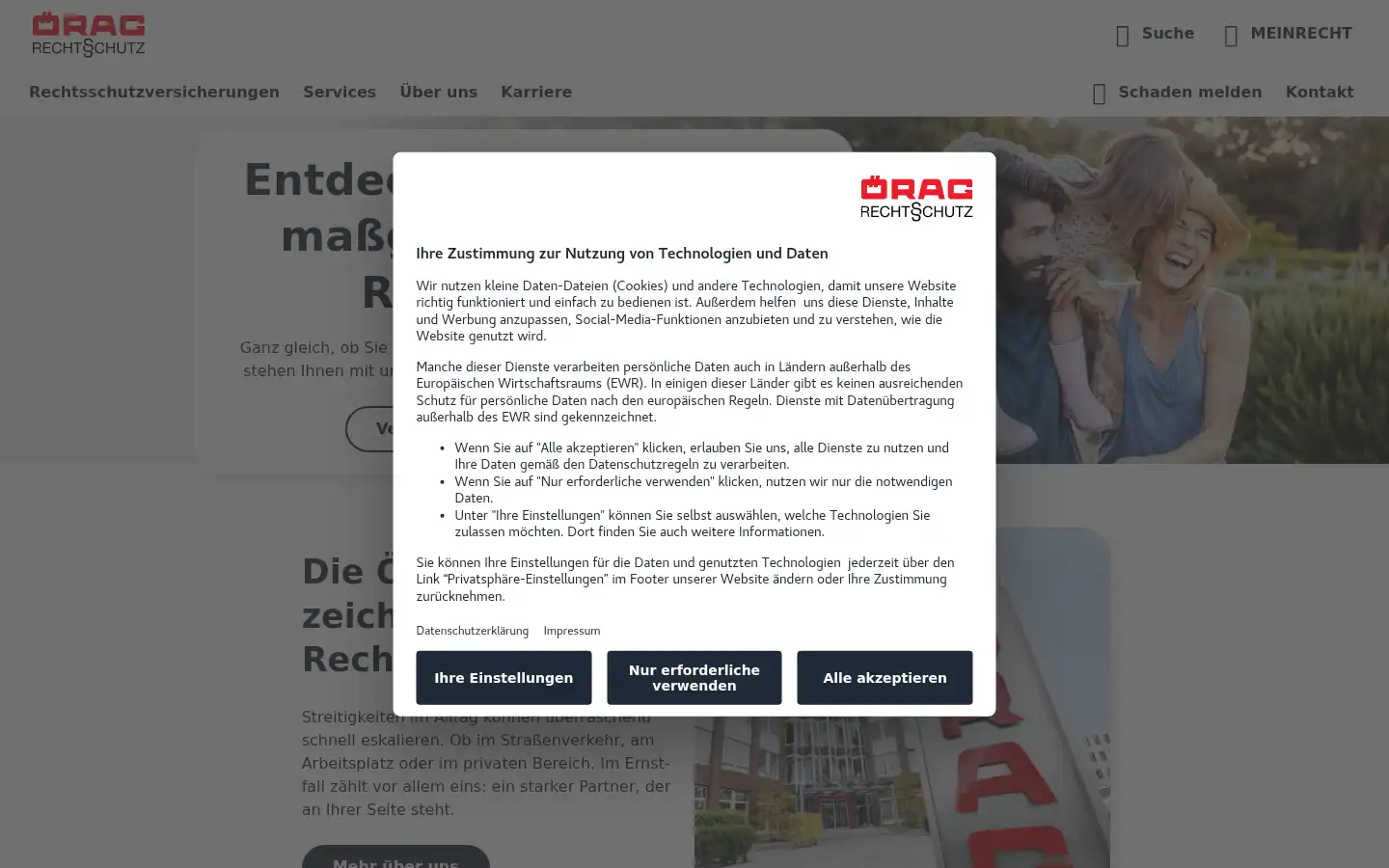Screenshot of oerag.de