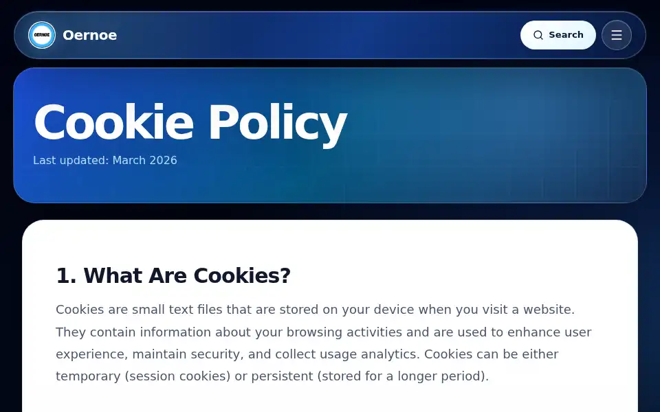 Screenshot of oernoe.com