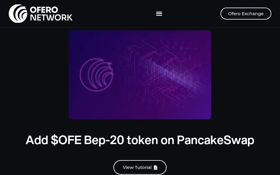 Screenshot of ofero.network