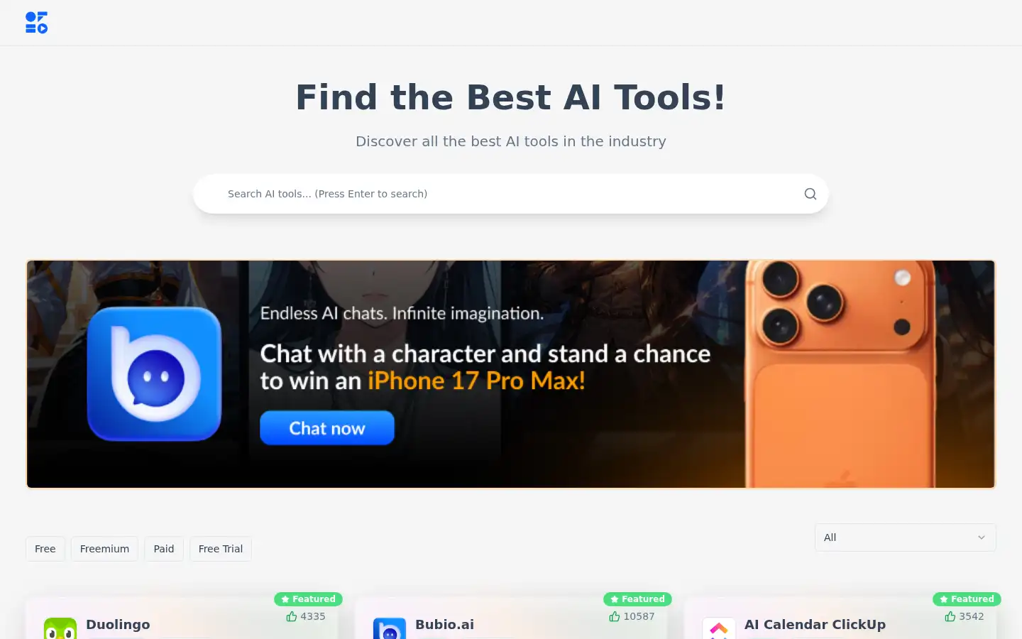 Screenshot of offeo.com