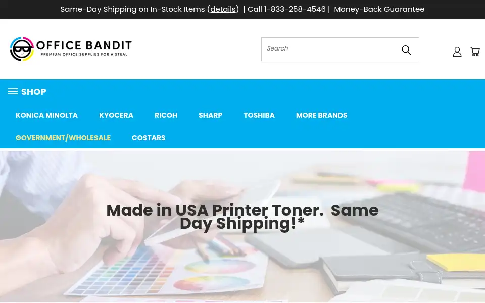 Screenshot of officebandit.com