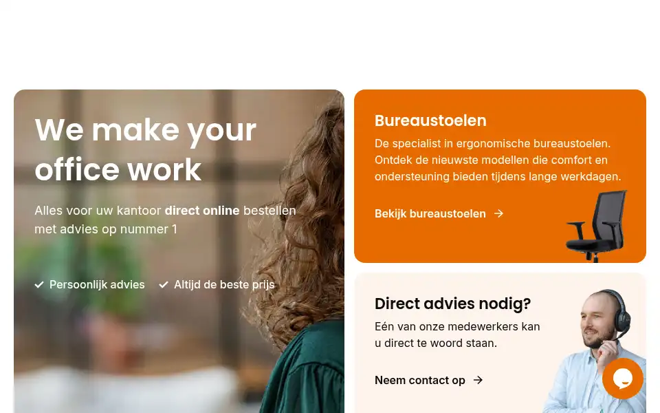 Screenshot of officecorner.nl