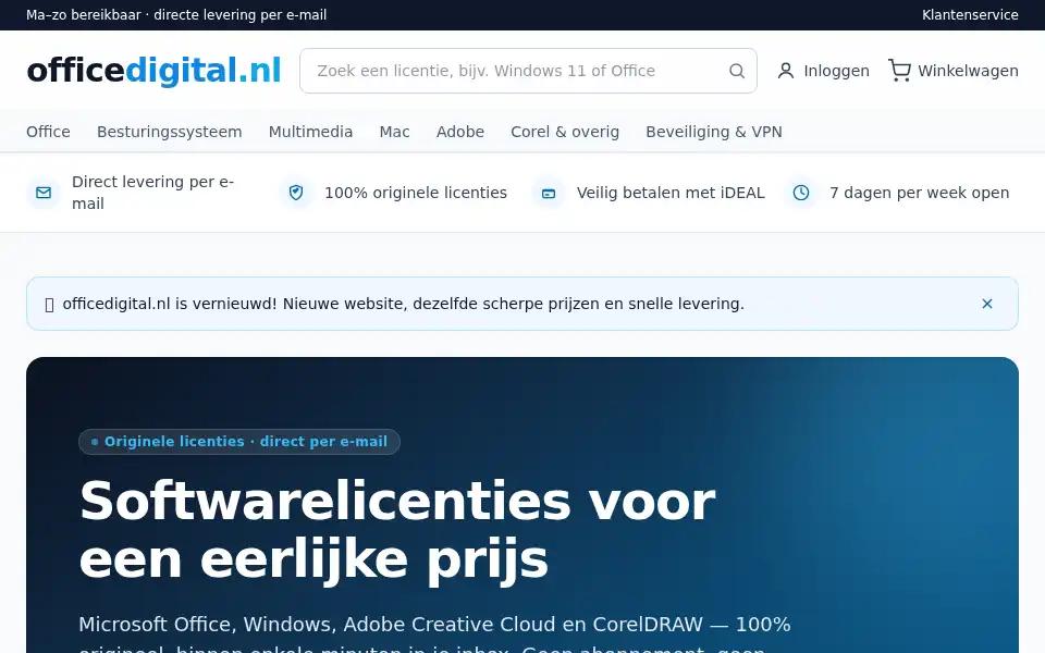Screenshot of officedigital.nl
