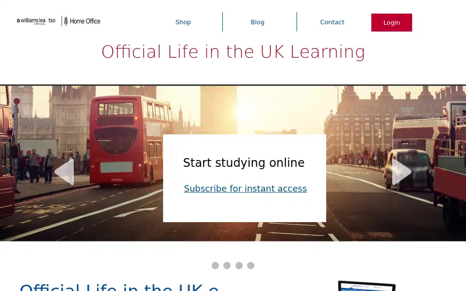 Screenshot of officiallifeintheuk.co.uk