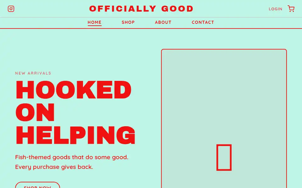 Screenshot of officiallygood.com