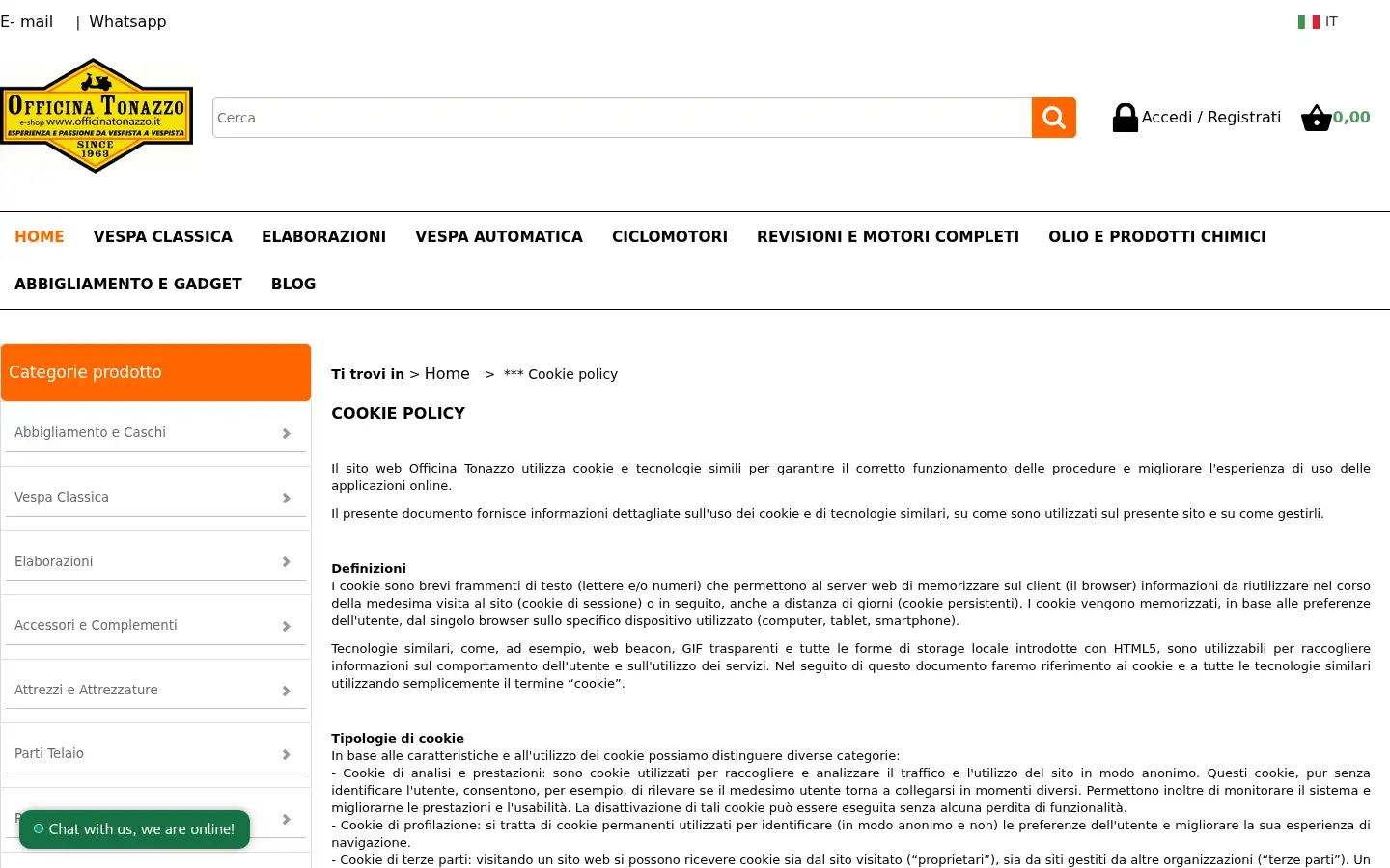 Screenshot of officinatonazzo.it