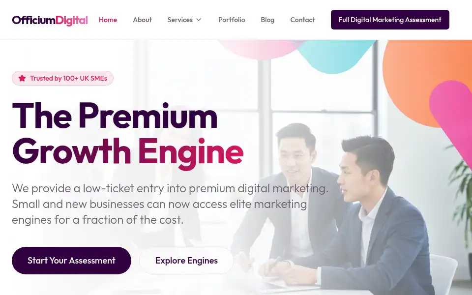 Screenshot of officiumdigital.uk