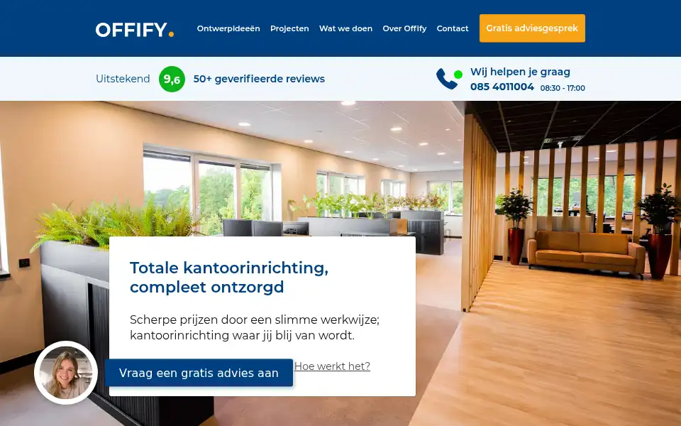 Screenshot of offify.nl