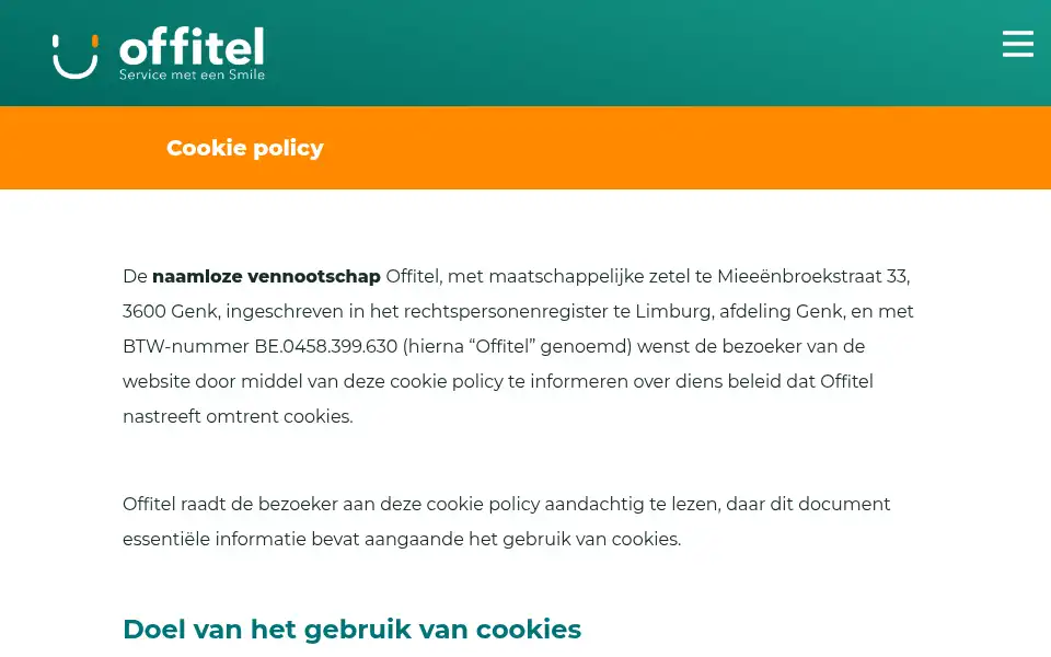Screenshot of offitel.be