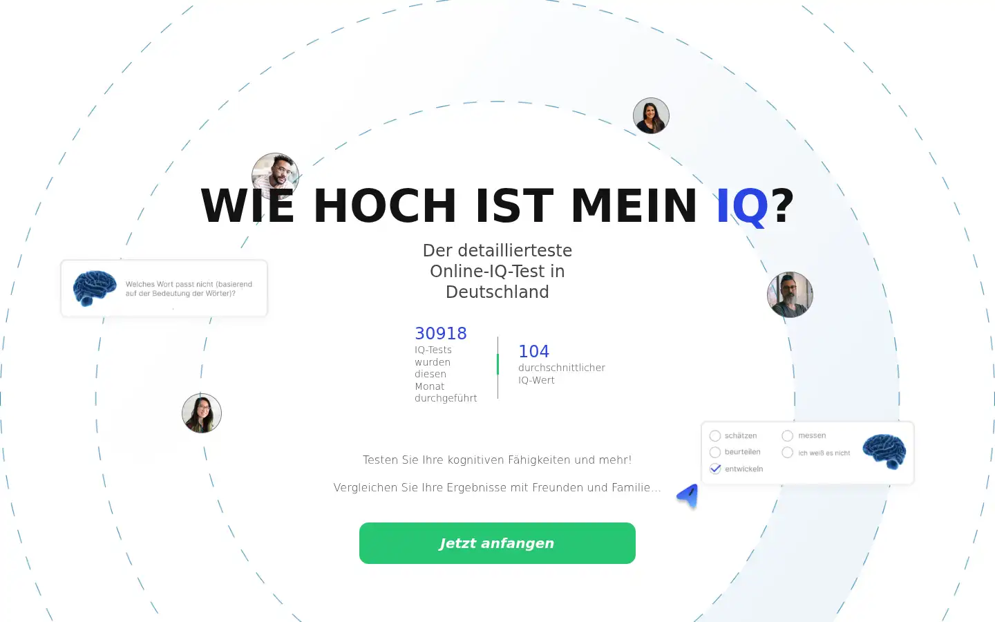 Screenshot of offizieller-iq-test.com
