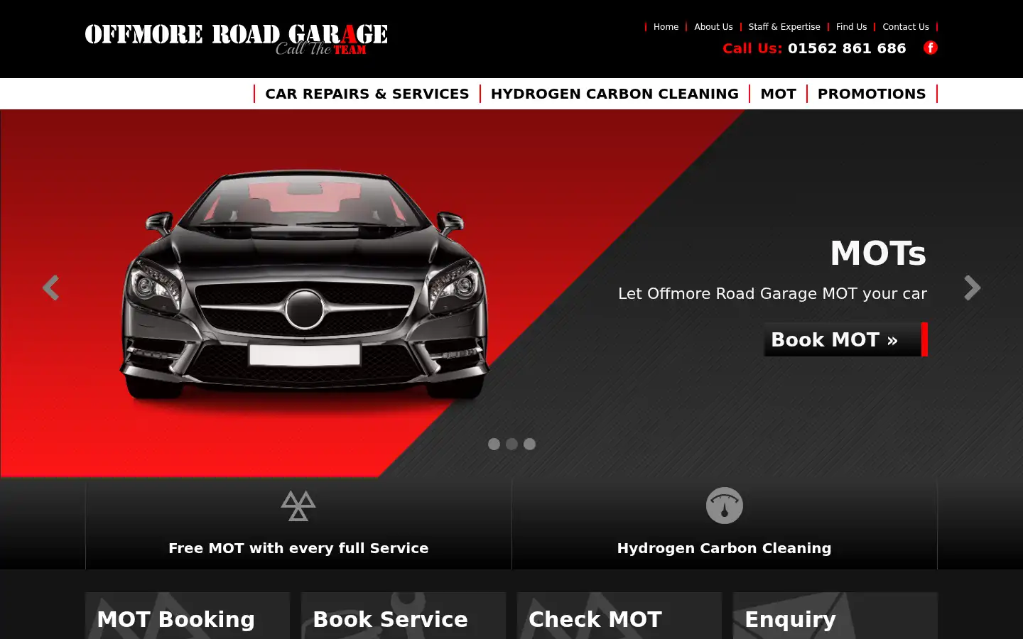 Screenshot of offmoreroadgarage.co.uk