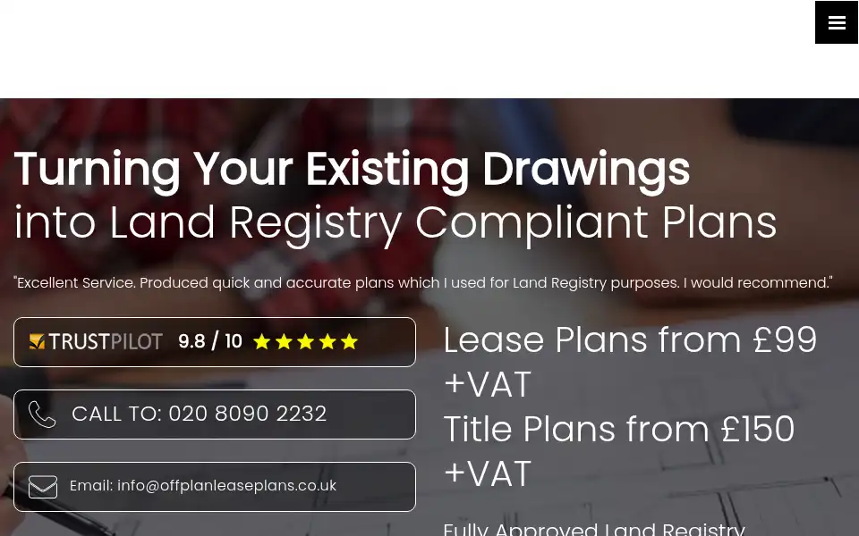 Screenshot of offplanleaseplans.co.uk