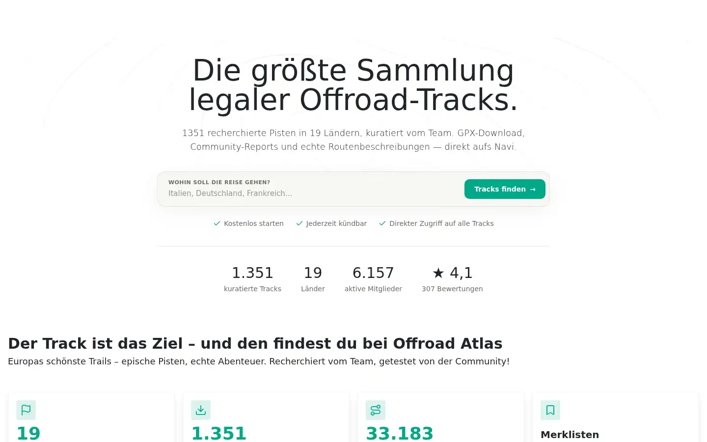 Screenshot of offroadatlas.de