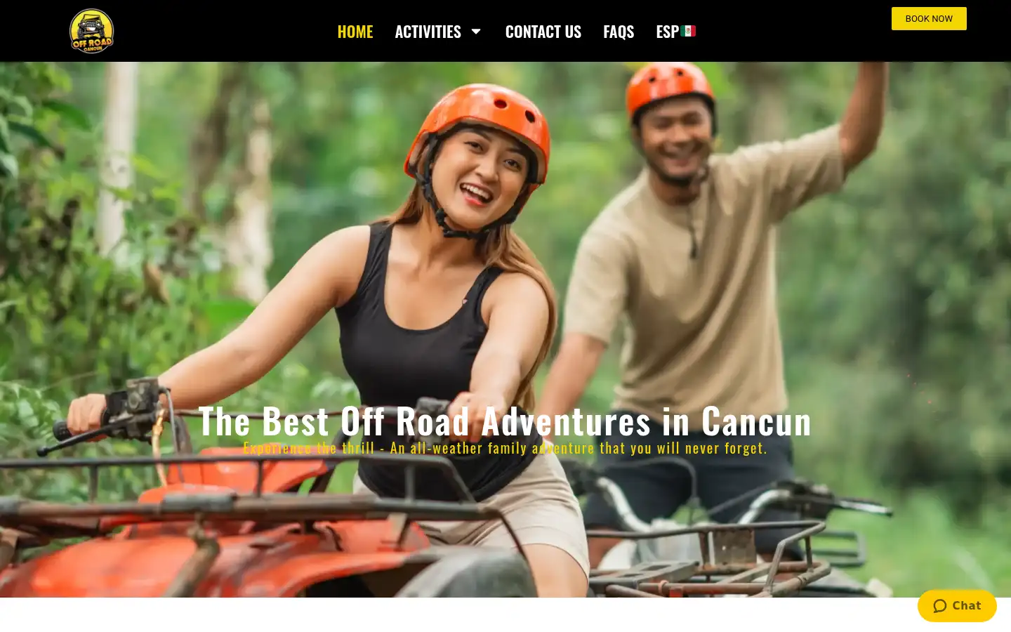 Screenshot of offroadcancun.mx