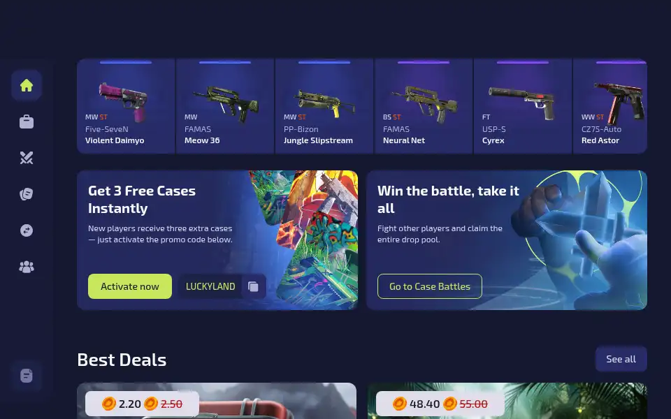 Screenshot of offskins.com