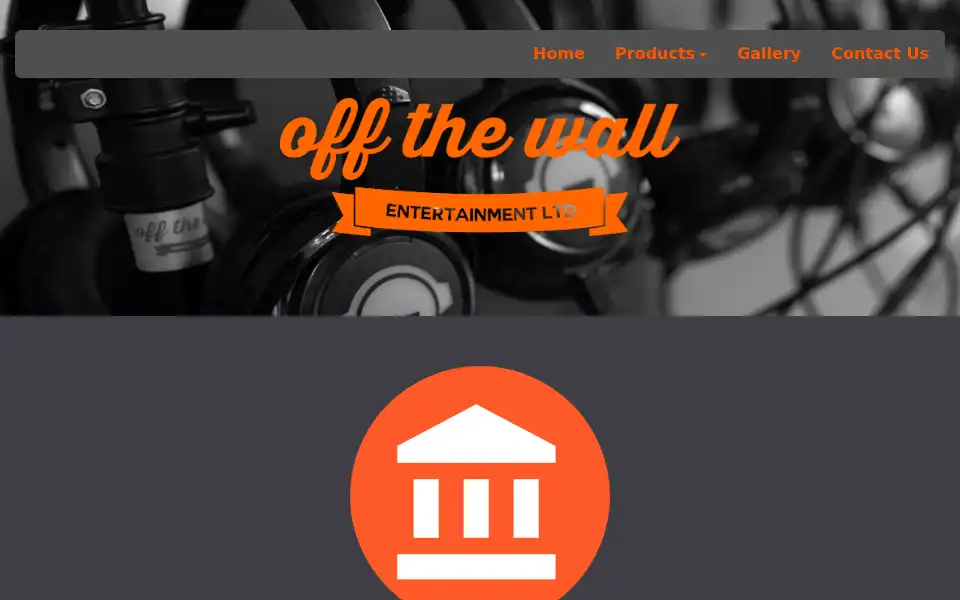 Screenshot of offthewallentertainment.co.uk