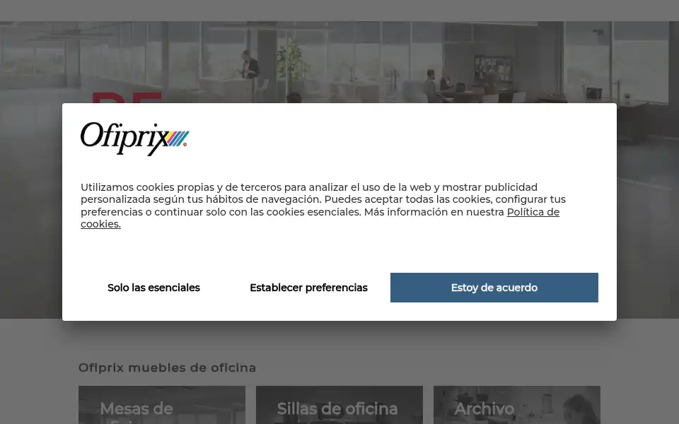 Screenshot of ofiprix.com
