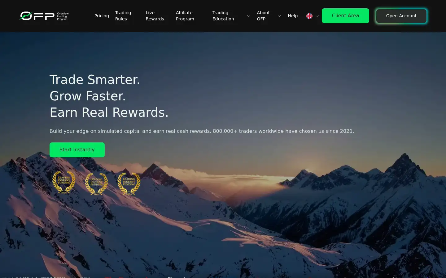 Screenshot of ofpfunding.com