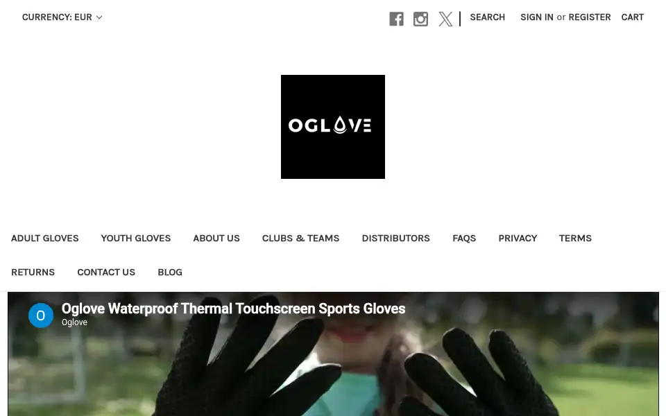 Screenshot of oglove.co.uk