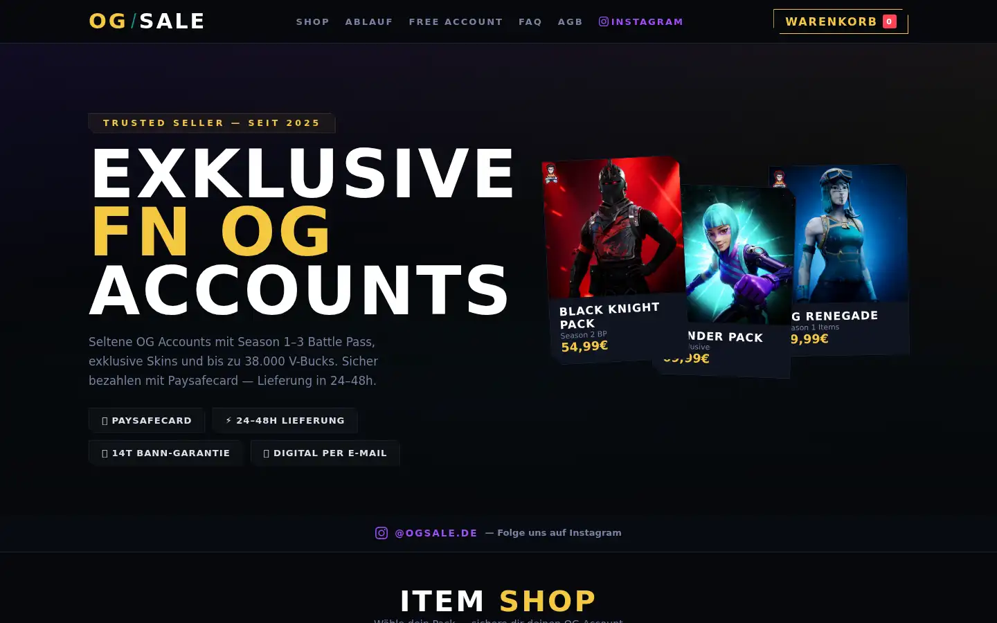 Screenshot of ogsale.de