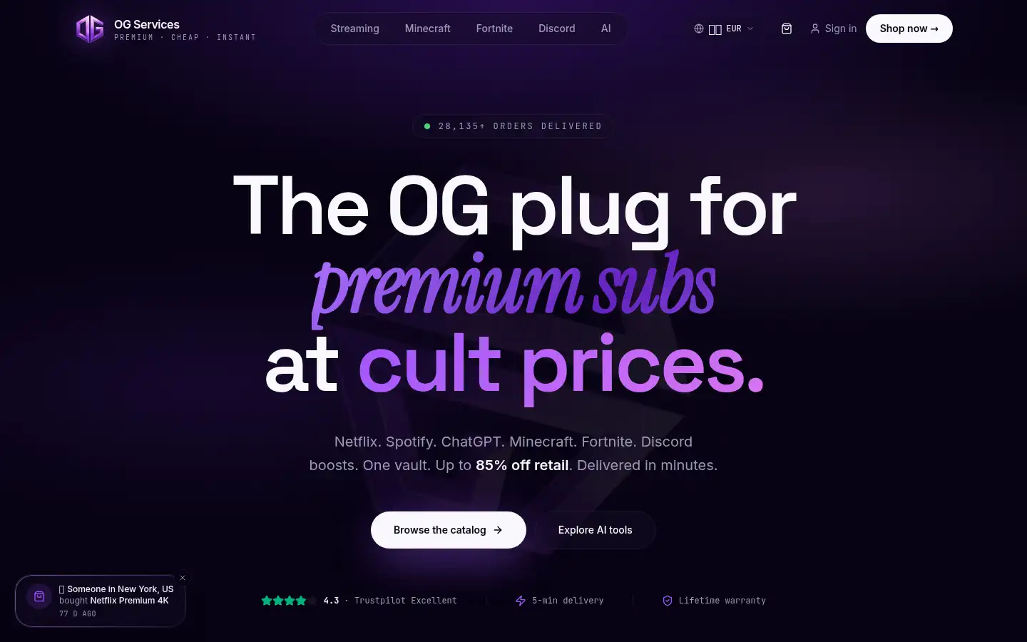 Screenshot of ogservices.store