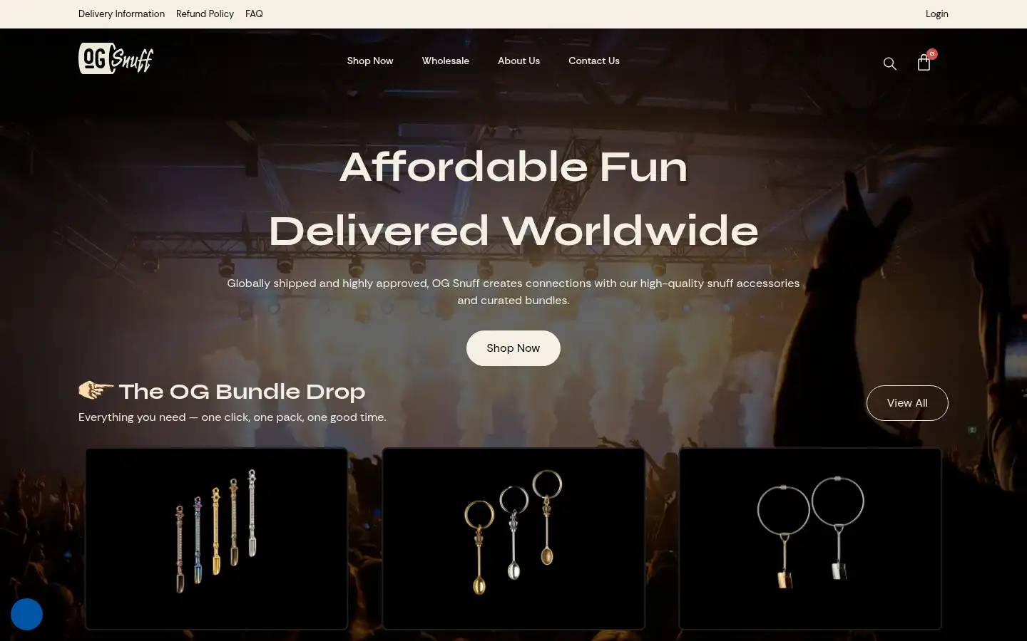 Screenshot of ogsnuff.com