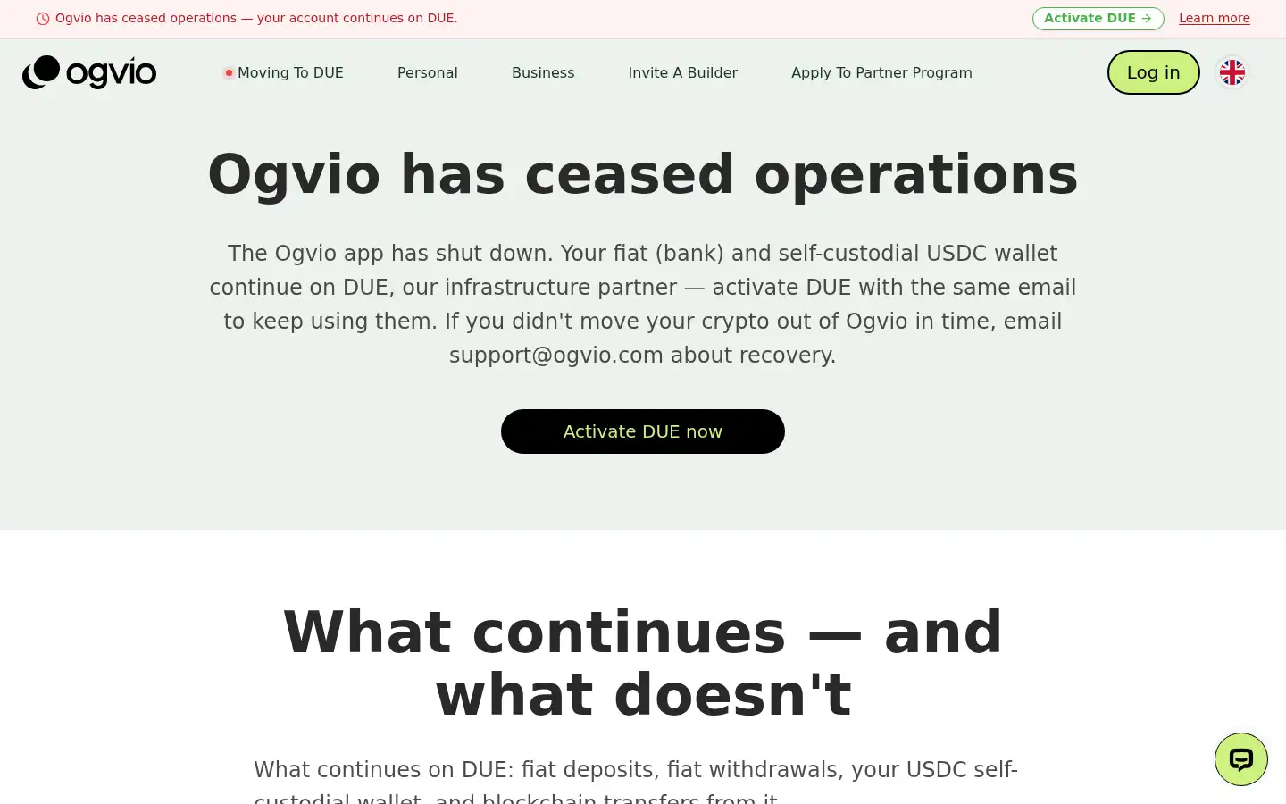 Screenshot of ogvio.com