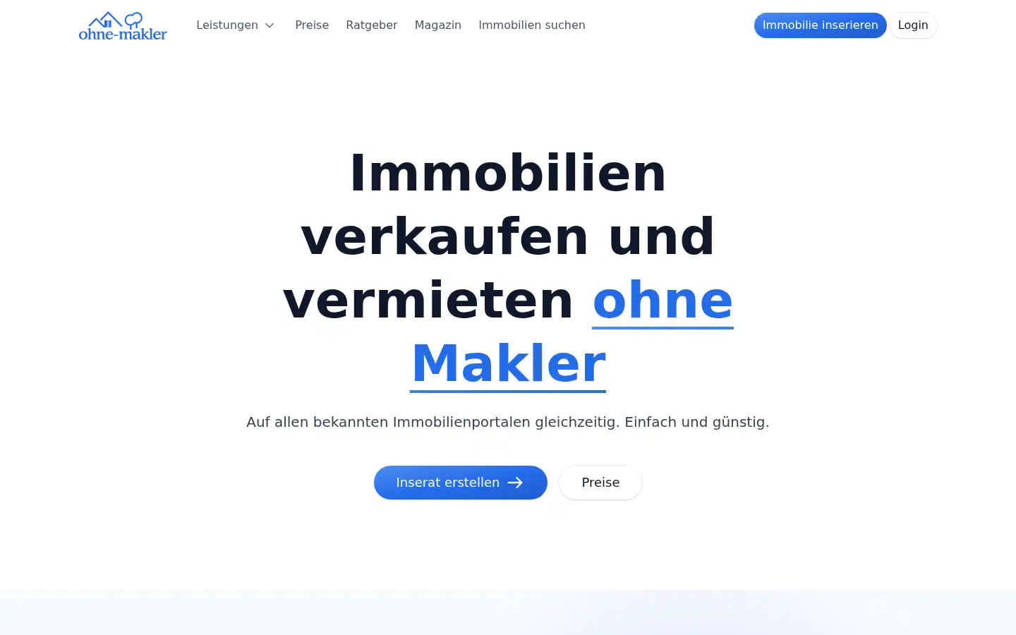 Screenshot of ohne-makler.de
