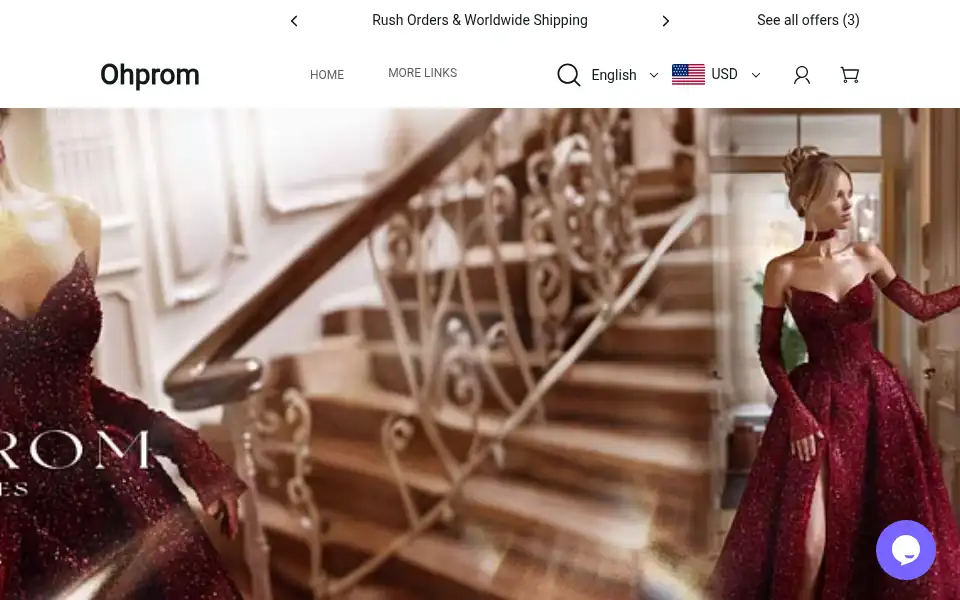 Screenshot of ohprom.com