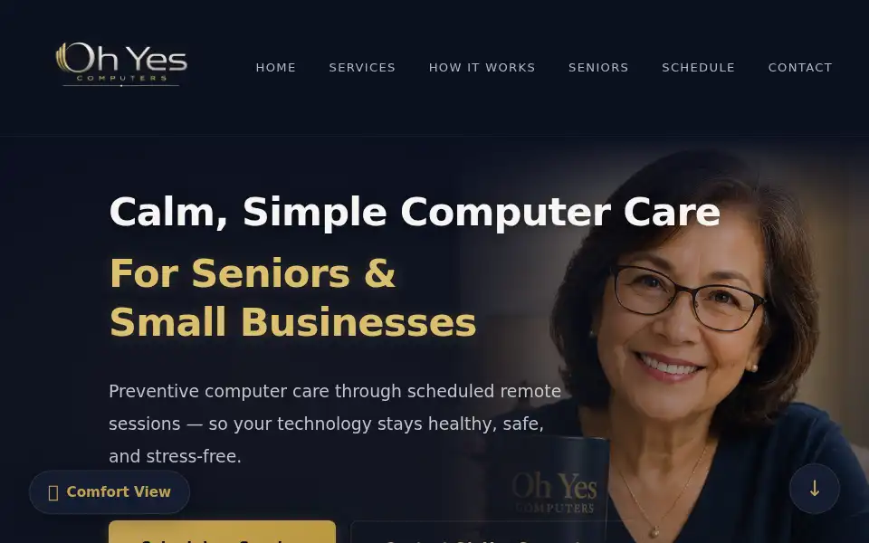 Screenshot of ohyescomputers.com
