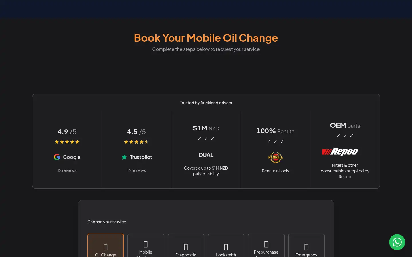 Screenshot of oilpro.co.nz