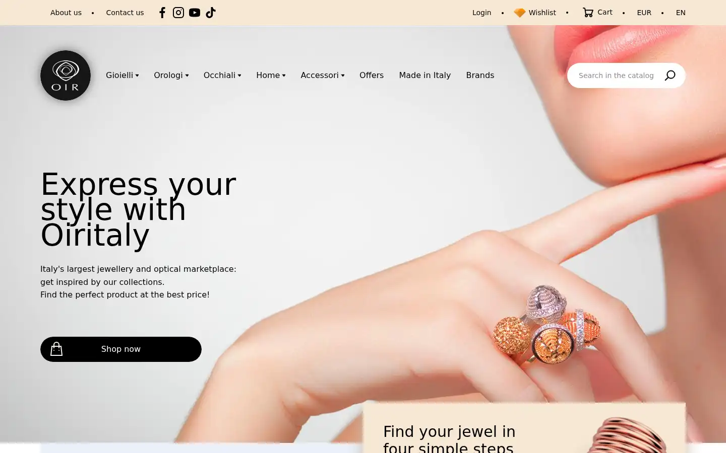 Screenshot of oiritaly.com
