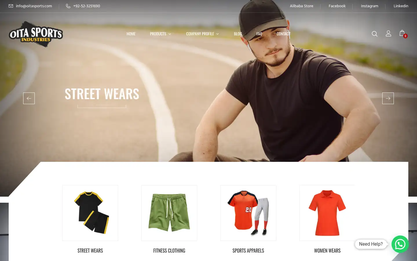 Screenshot of oitasports.com