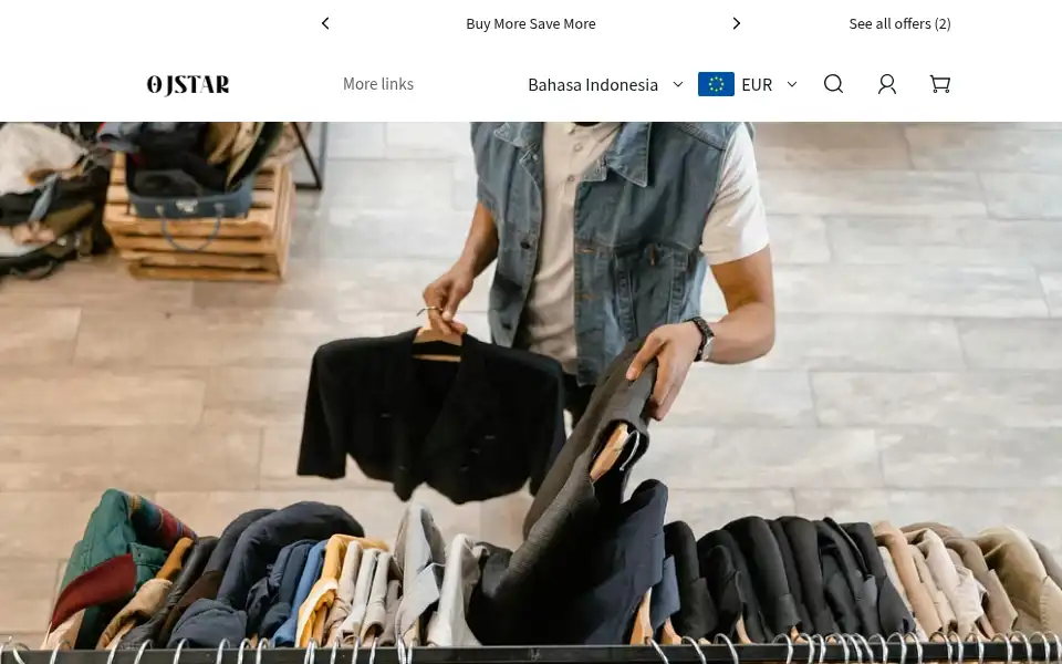 Screenshot of ojstar.com