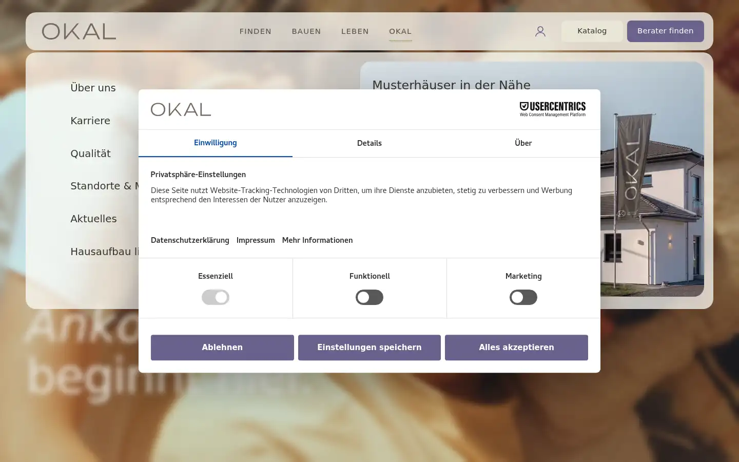 Screenshot of okal.de