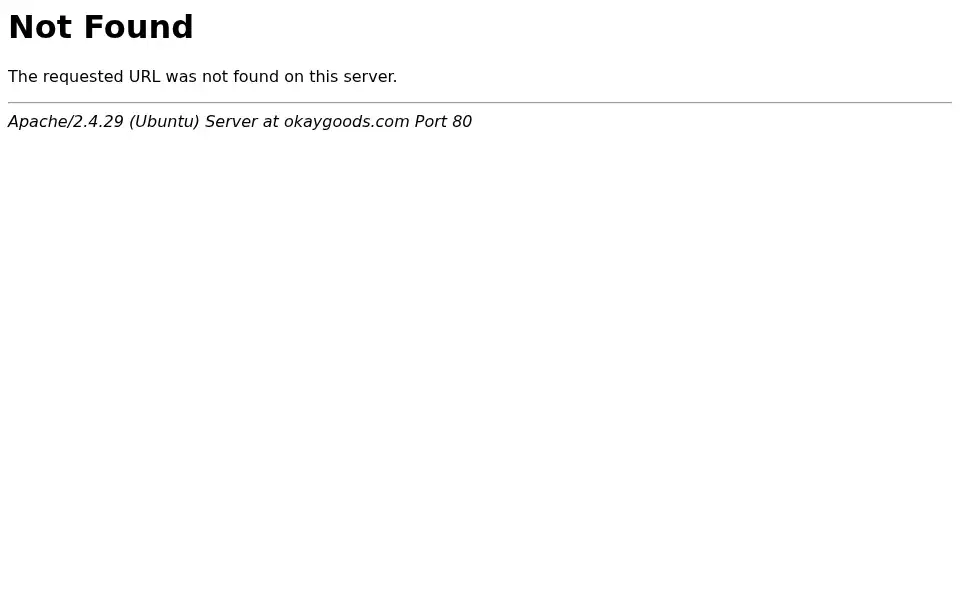 Screenshot of okaygoods.com