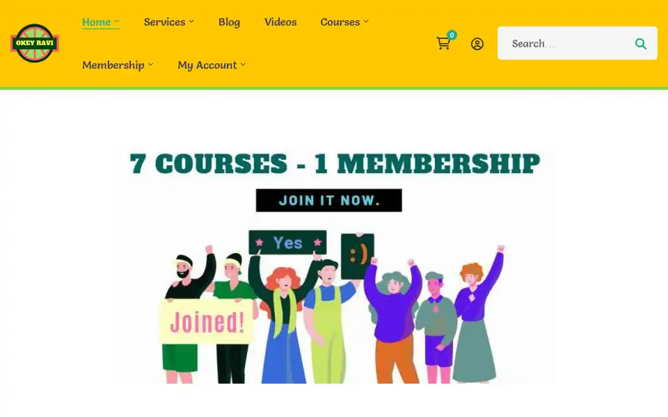 Screenshot of okeyravi.com
