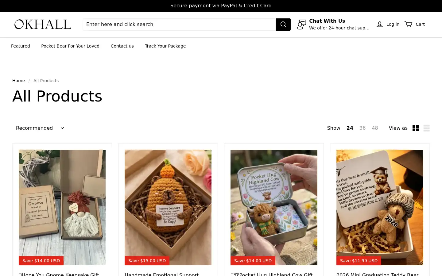 Screenshot of okhall.com