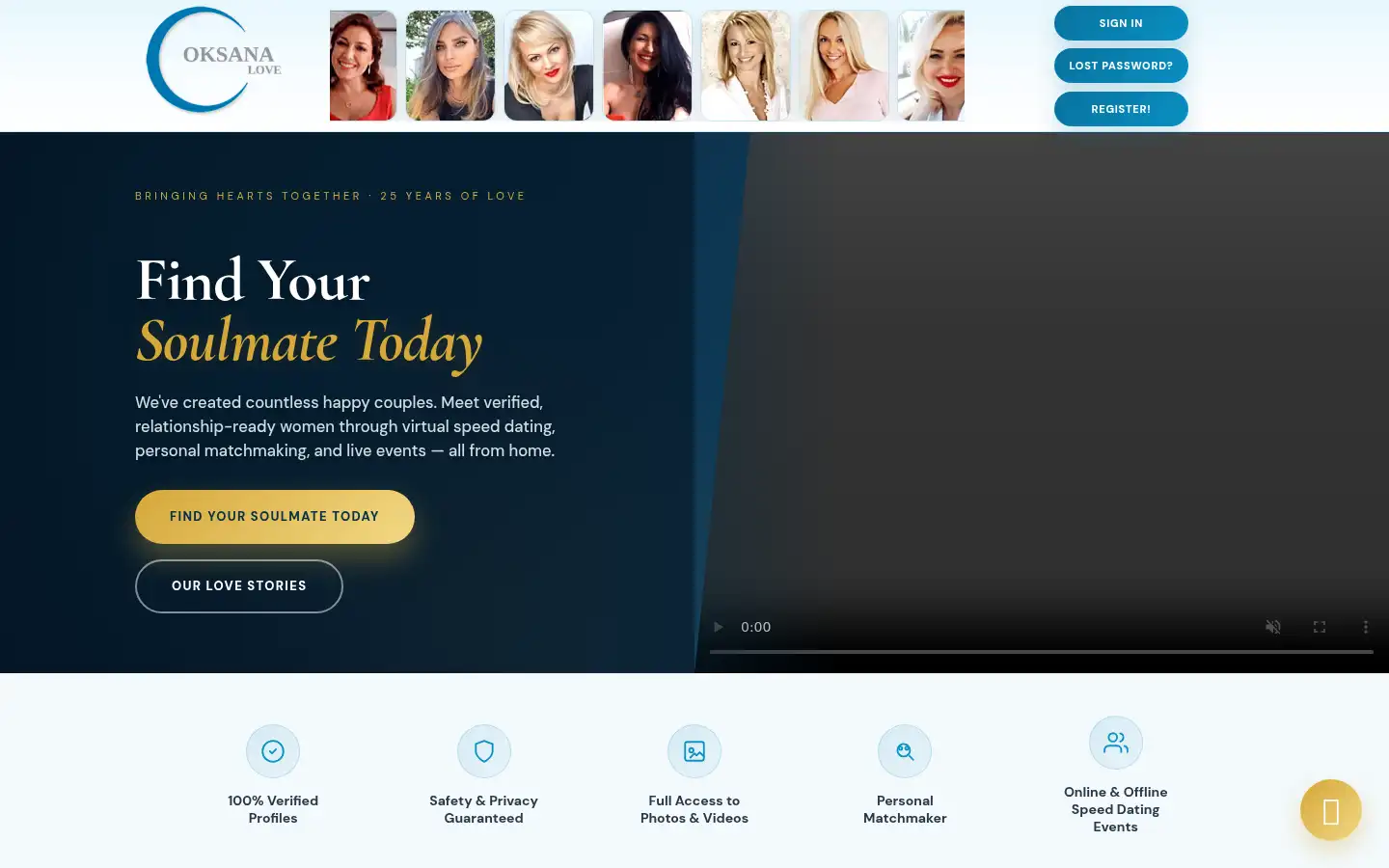 Screenshot of oksanalove.com