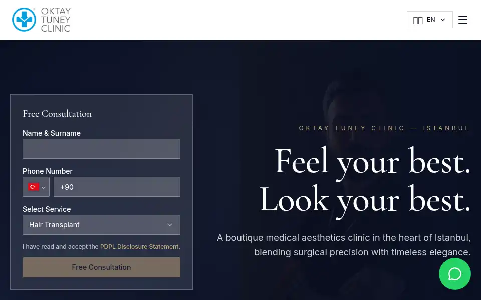 Screenshot of oktaytuney.com