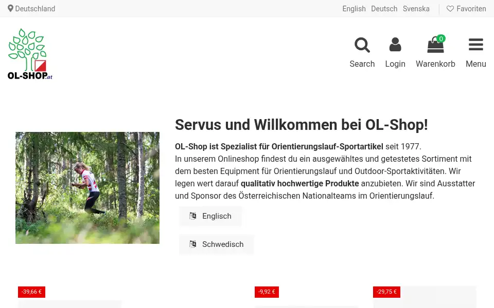Screenshot of ol-shop.at
