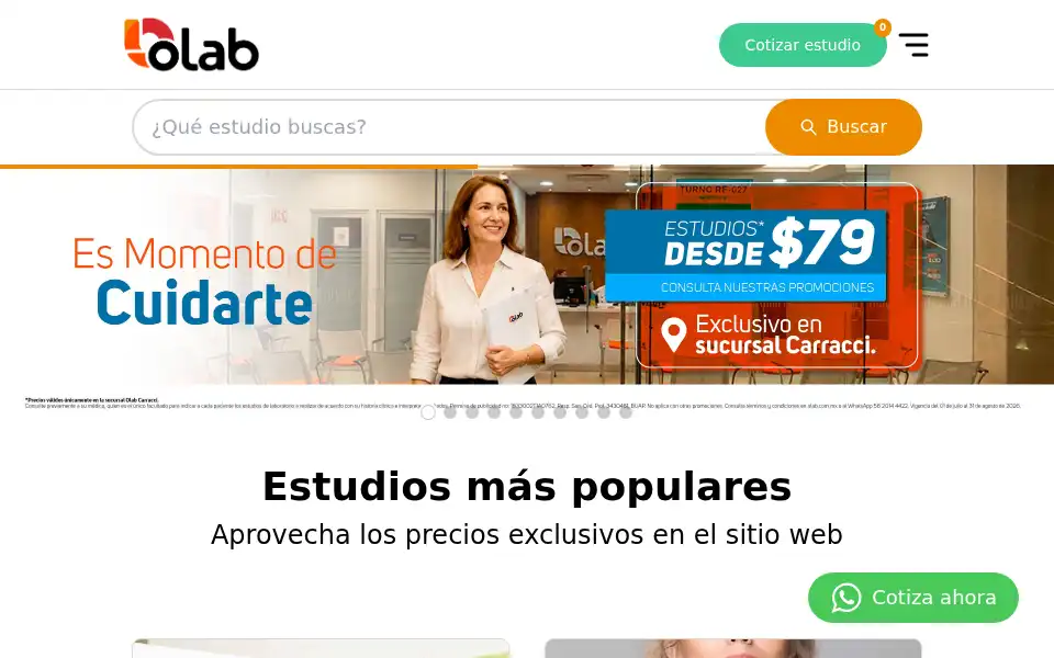 Screenshot of olab.com.mx