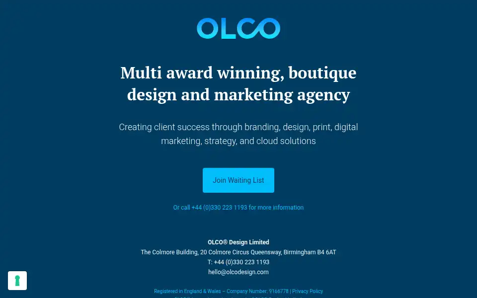 Screenshot of olcodesign.com
