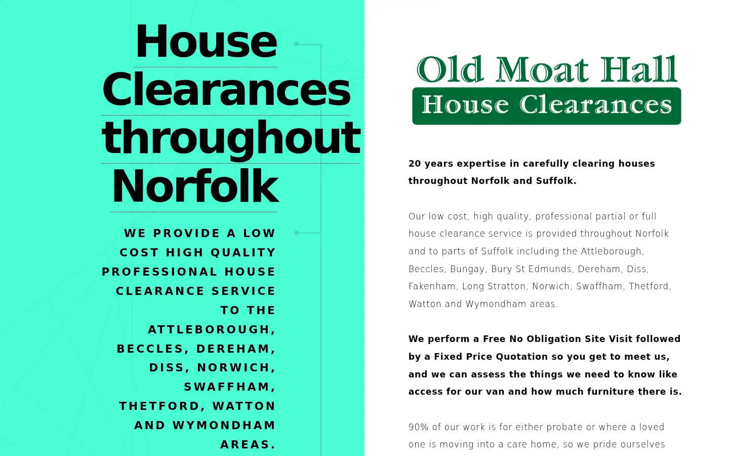 Screenshot of oldmoathall.co.uk