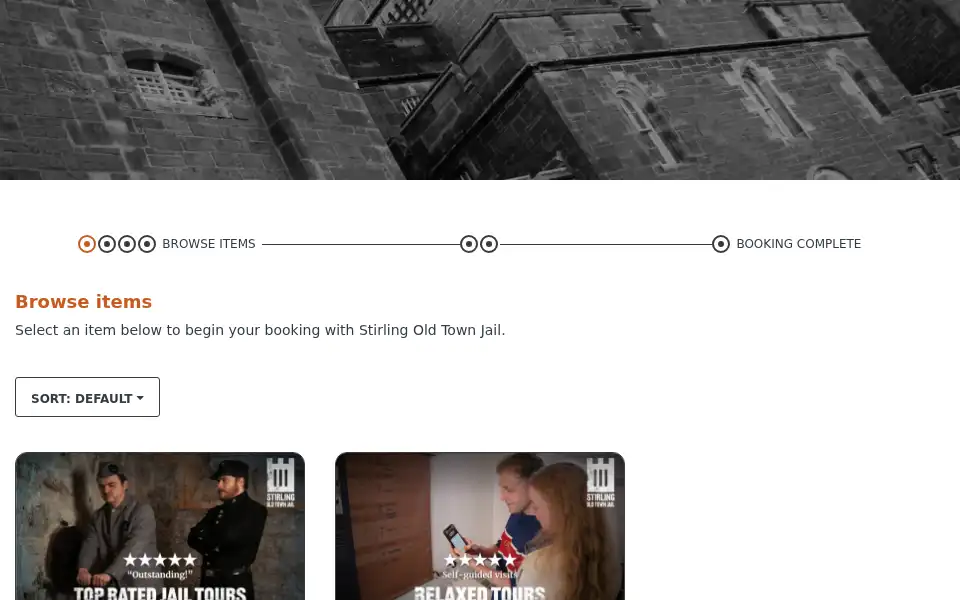 Screenshot of oldtownjail.co.uk