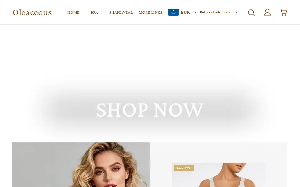 Screenshot of oleaceous.com