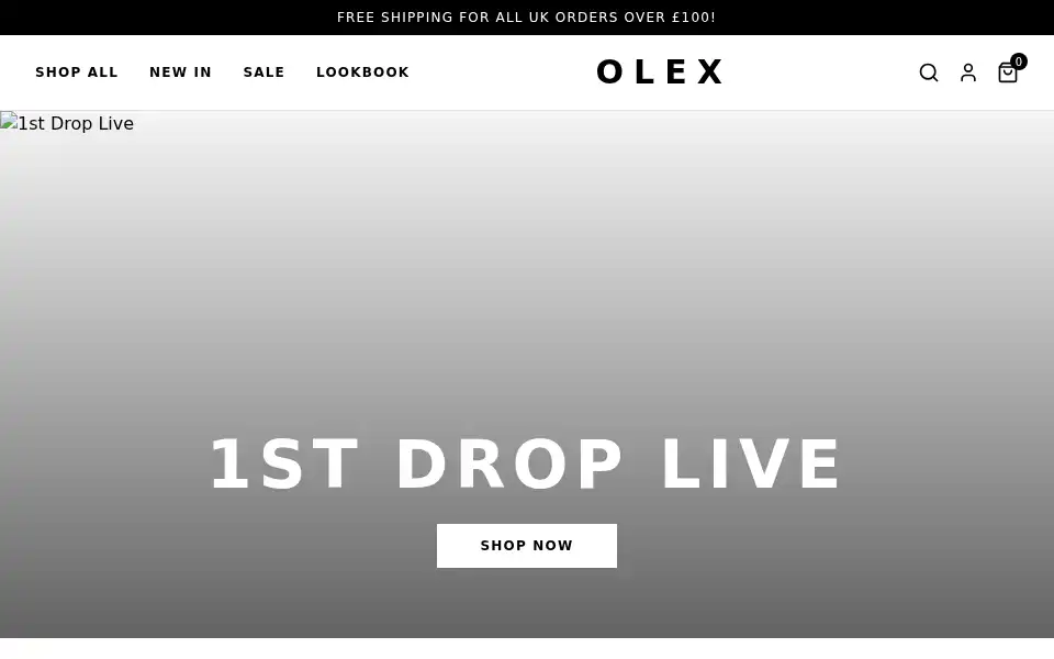 Screenshot of olex-shop.co.uk
