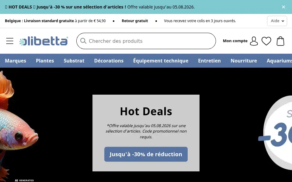Screenshot of olibetta.be